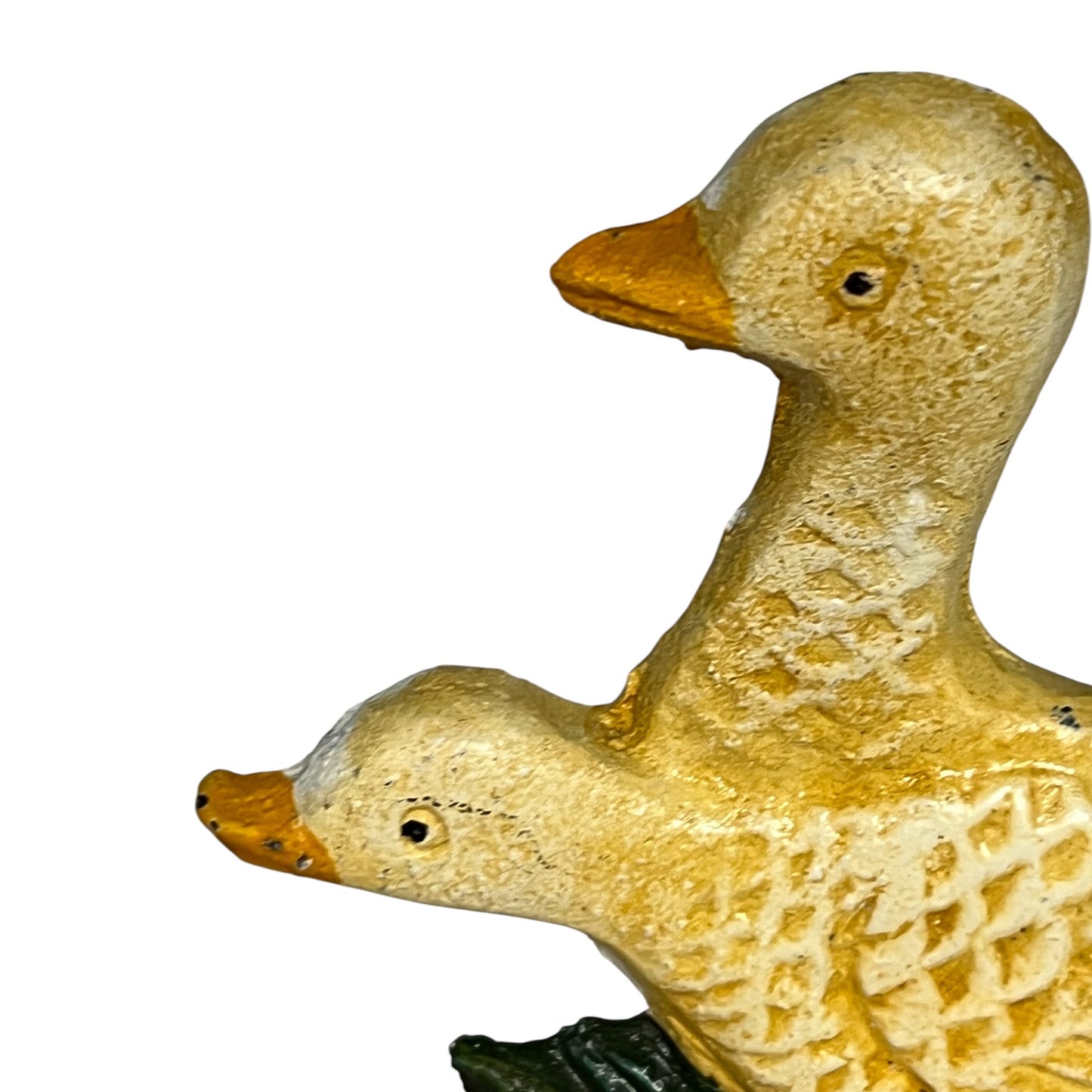 Close up of goose shaped toilet roll holder 