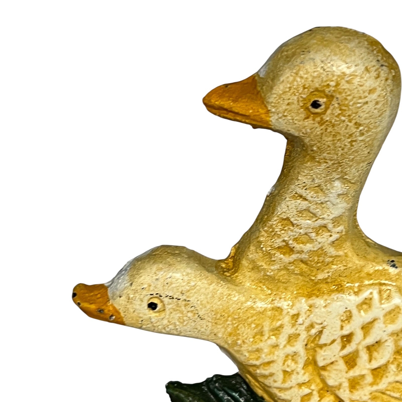 Close up of goose shaped toilet roll holder 