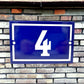 image French enamel blue and white door number 