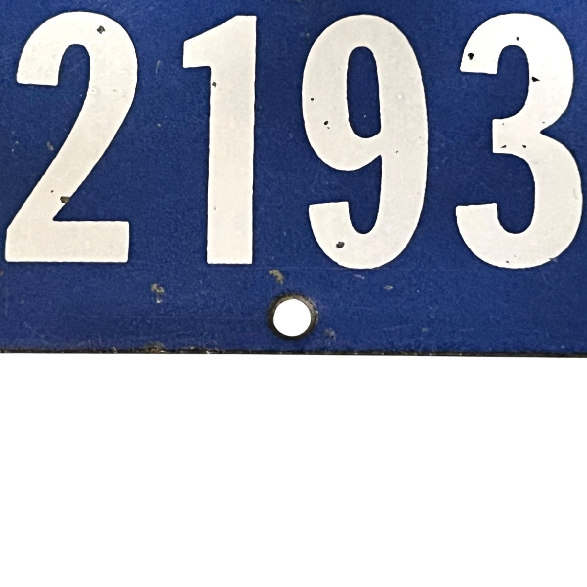 Close up o house number 2193