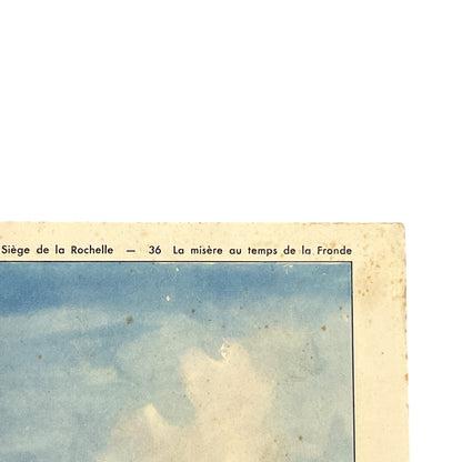 top corner of French school poster