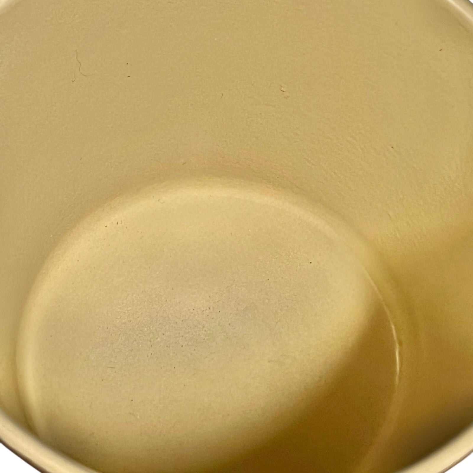 Close up of Le Creuset pan on a white background