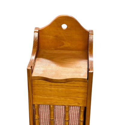 Vintage French Wooden Baguette Box – Traditional Huche à Pain Farmhouse Bread Storage
