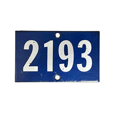 Blue and White House number 2193