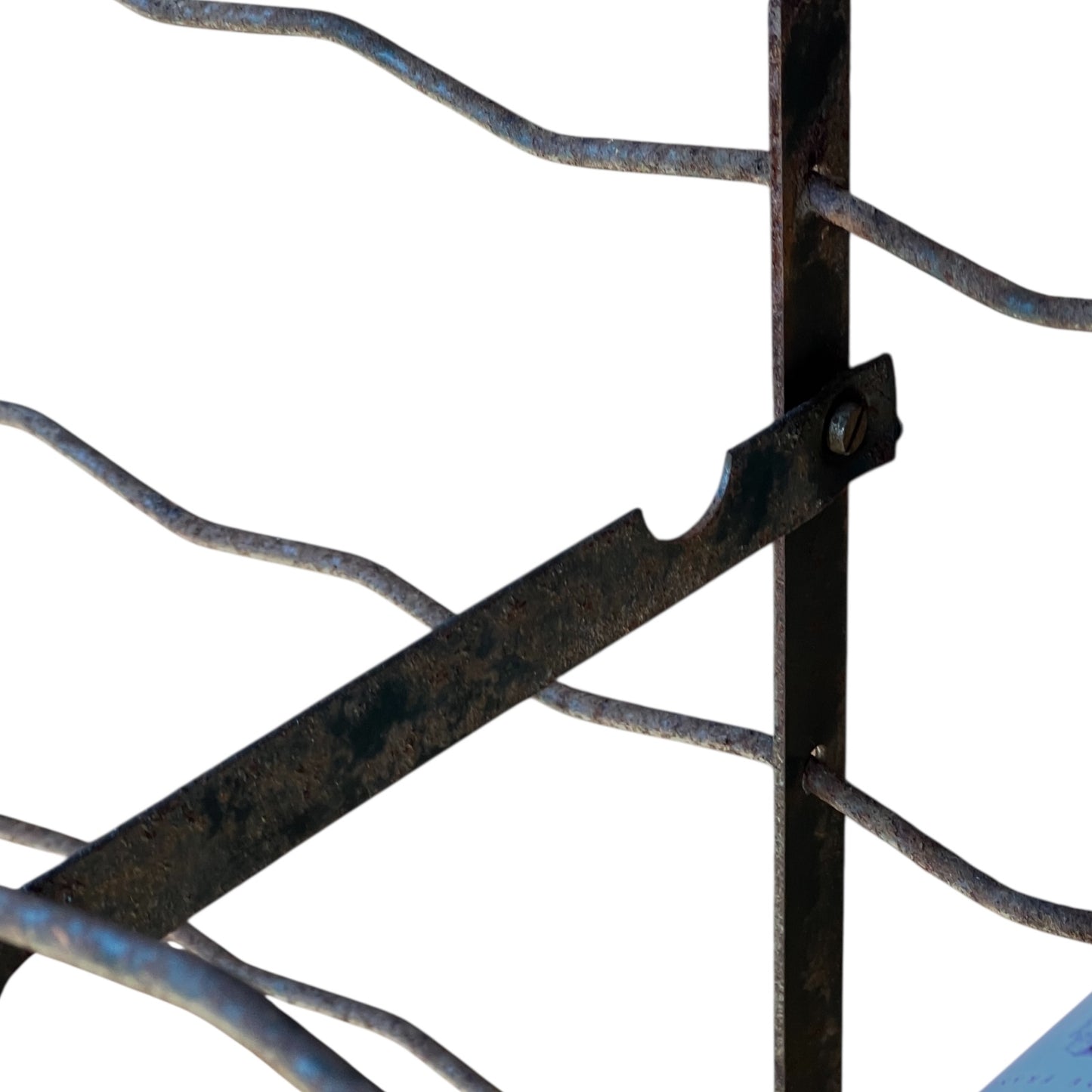 close up image of French wine rack
