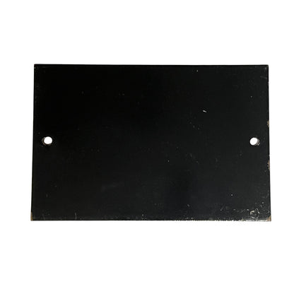 Back of enamel French door number sign 