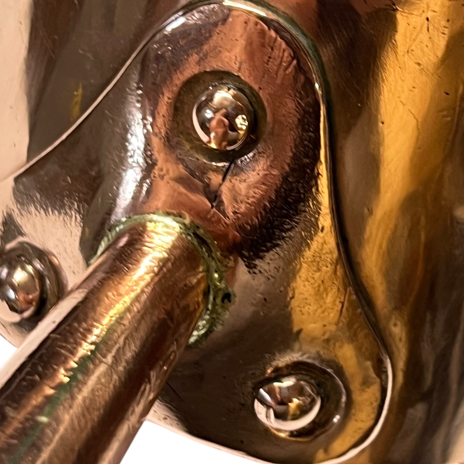 handle bracket of copper sugar pan