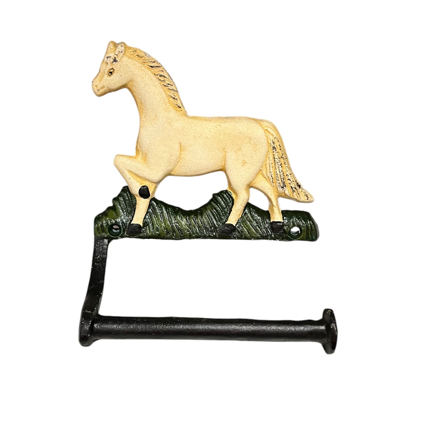 Cast Iron Horse Toilet Roll Holder | French Country Farmhouse Bathroom Decor
