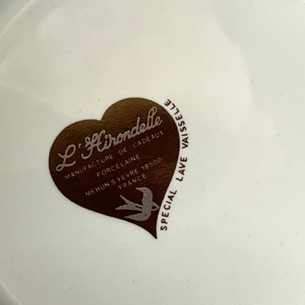 Vintage French L'Hirondelle Porcelain Cow Cheese Dish – Lidded Fromage Server