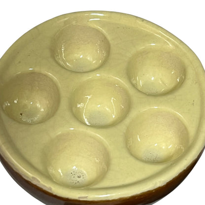 Vintage French Ceramic Escargot Dishes Set of 3 – Snail Serving Pots