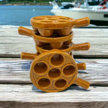 image French stoneware escargots snail dishes 