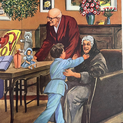 detail view of double sided school poster