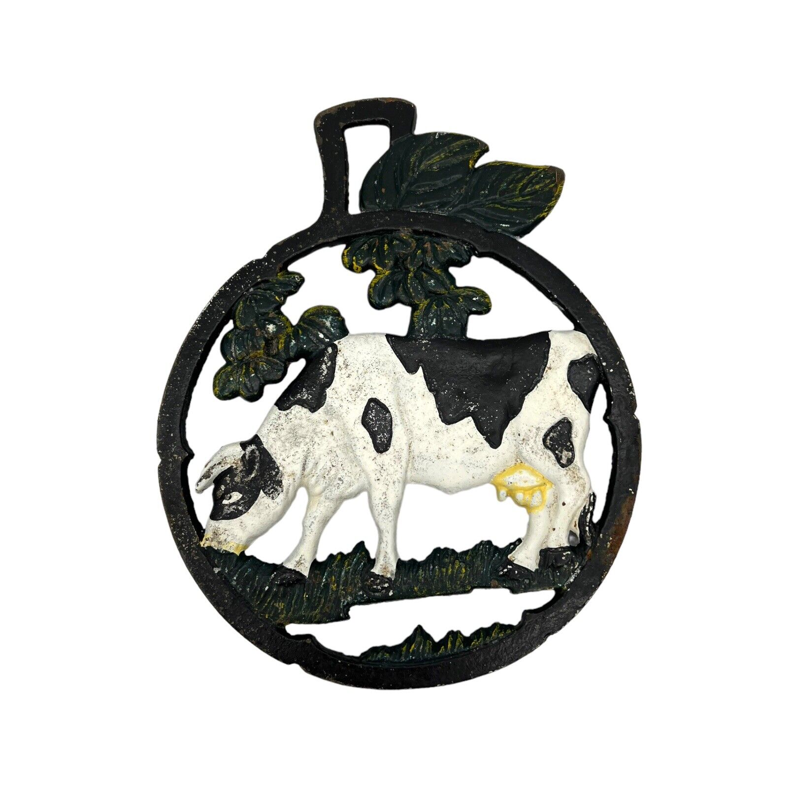 French cast iron farmhouse chic cow pan trivet sold by All Things French Store 