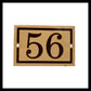 image French enamel house door number 56 sold by All Things French Store