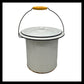 image French vintage enamel lidded bucket sold by All Things French Store