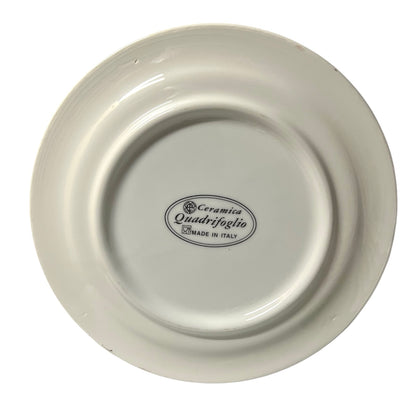 Italian ceramic makers stamp on the back of a fruit plate