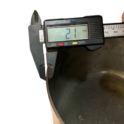 Professional Grade 2mm French Copper Oval Casserole Metaux Ouvres 25cm