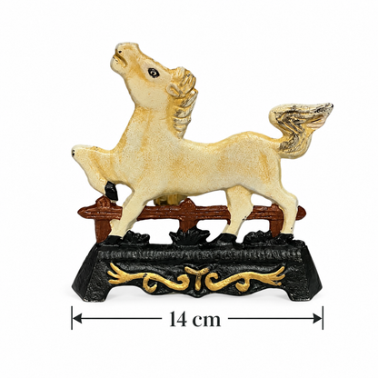 French Cast Iron Horse Door Stop – Shabby Chic Farmhouse Door Wedge Doorstop