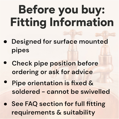 instructions to note before buying the tap