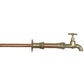 Vintage Style Copper and Brass Wall Mounted Kitchen Tap, Bathroom Wall Tap (T49)