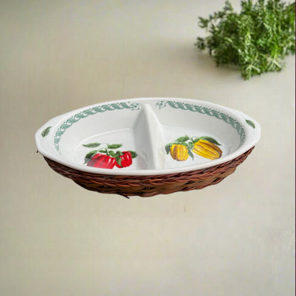 Small Italian appetiser tapas dish for peppers for sale from All Things French Store