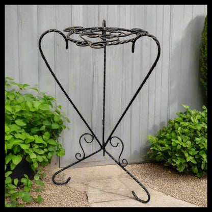 Vintage Retro Mid Century 50s 60s, French Wrought Iron Pot Plant Stand 