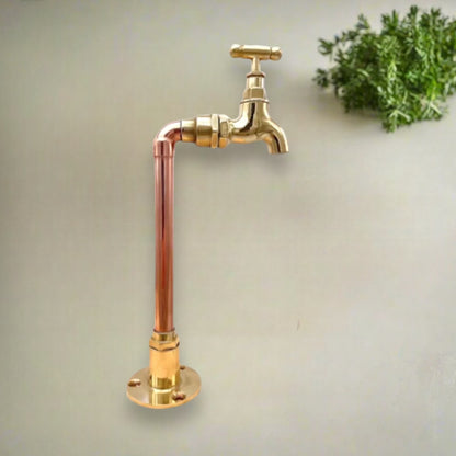 Custom size copper and brass handmade tap