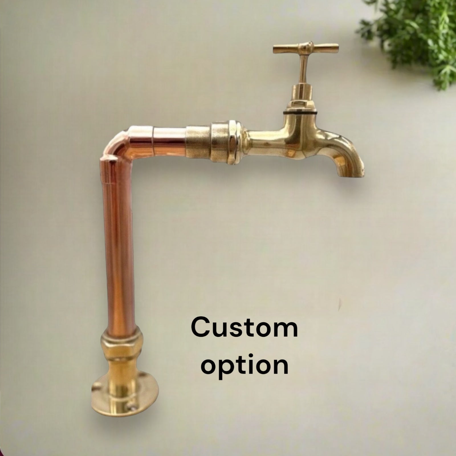 Bespoke Made to Measure Vintage Style Handmade Copper and Brass Kitchen Tap