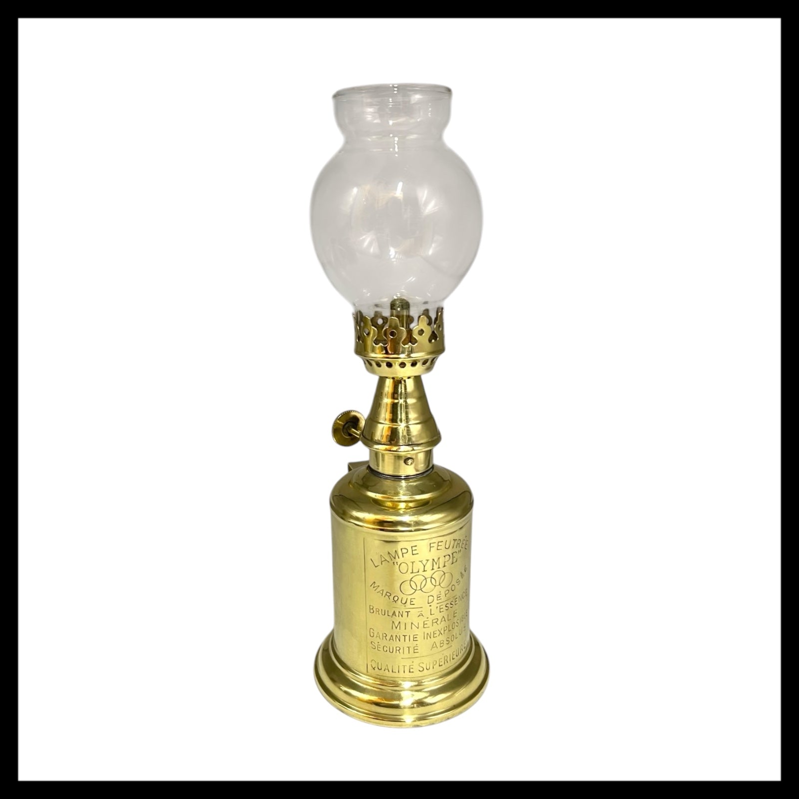 French Vintage Brass Pigeon Lamp, Wine Cellar Oil Lamp, Full Working Order