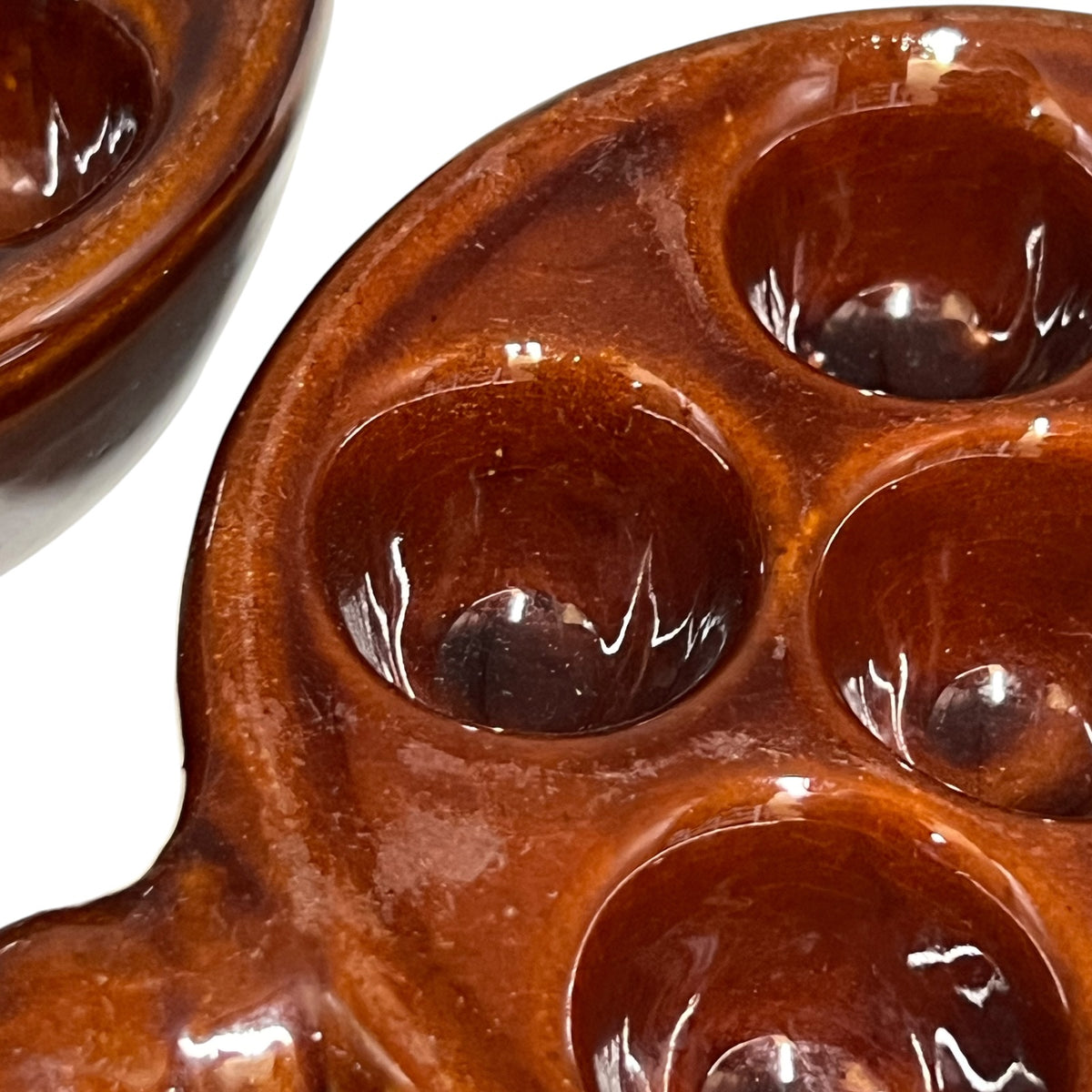 Detail view of ceramic plate