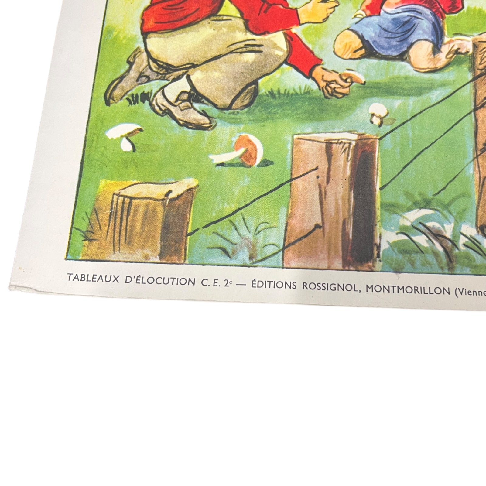 detail view of school poster
