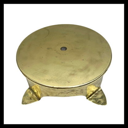 image German WW1 solid brass trench art pot stand sold by All Things French Store