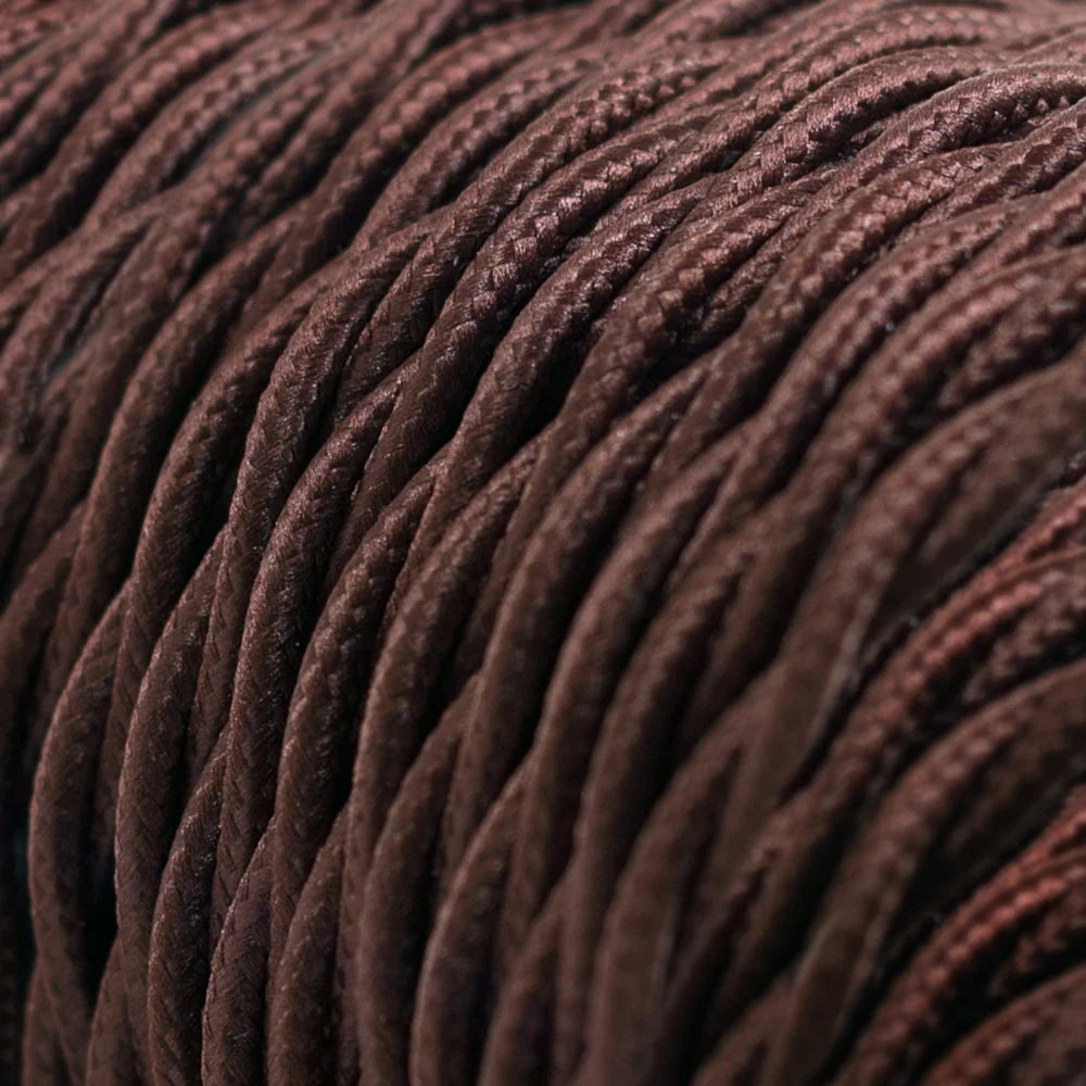 Close-up of brown textured fabric