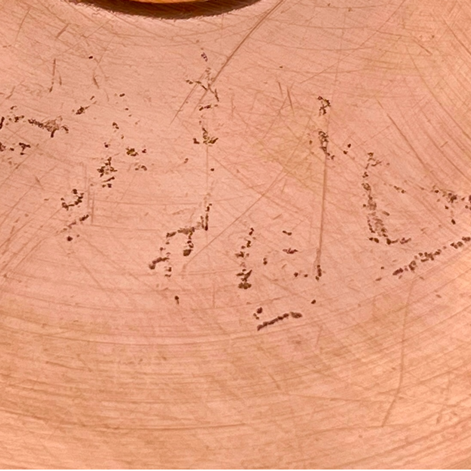 Close-up of a copper sink