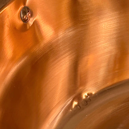 Close-up of a copper sink