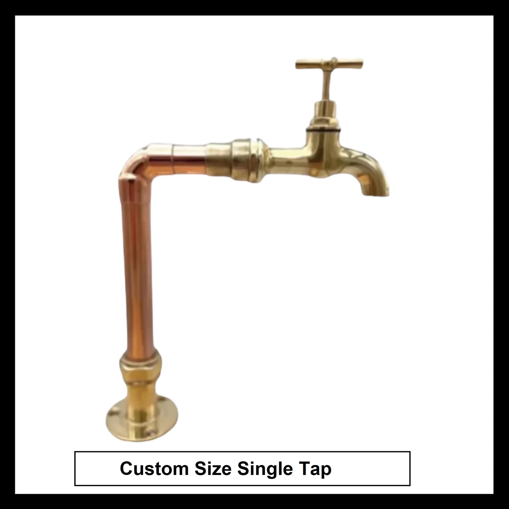 Bespoke Made to Measure Vintage Style Handmade Copper and Brass Kitchen Tap