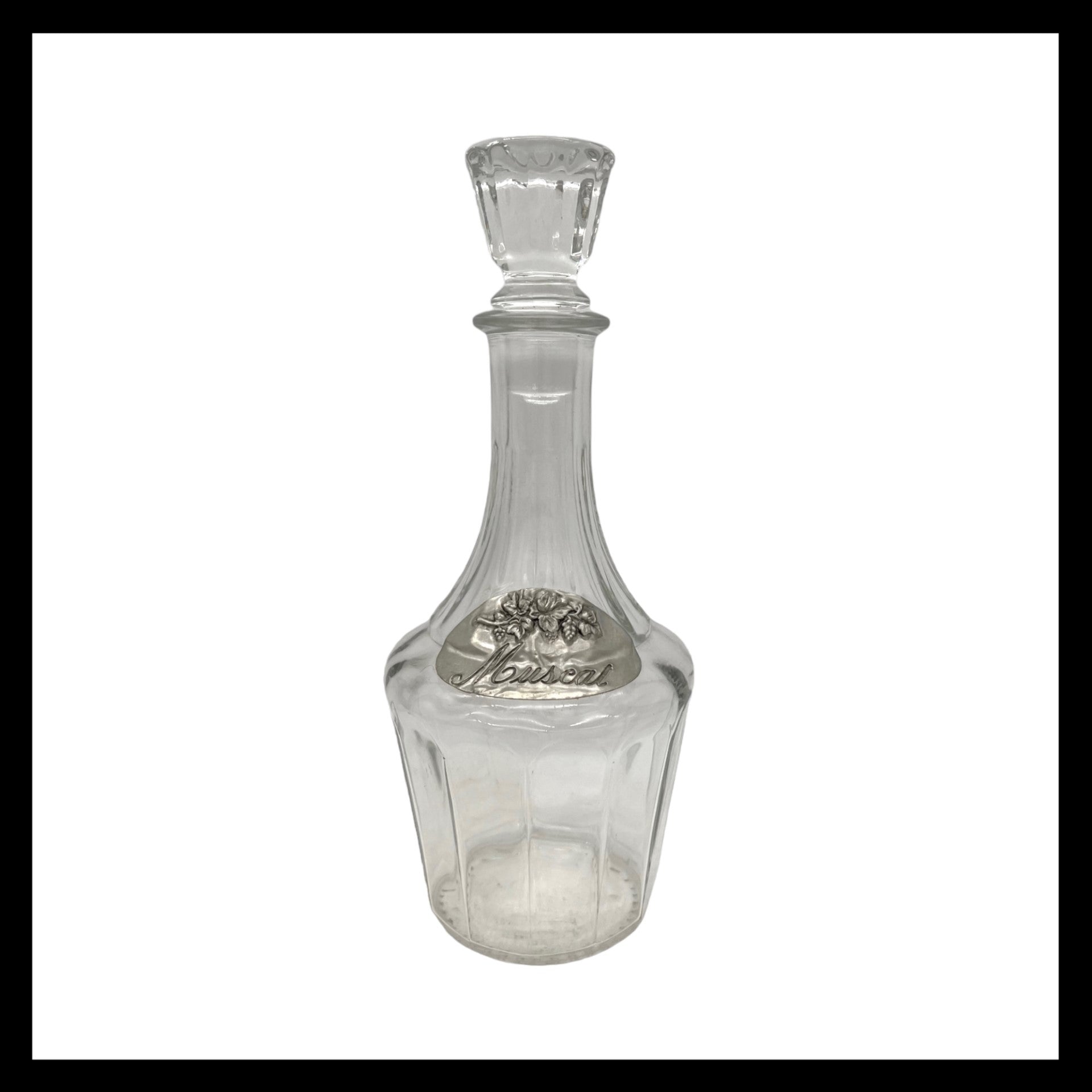 image French decanter bottle with Muscat label sold by All Things French Store