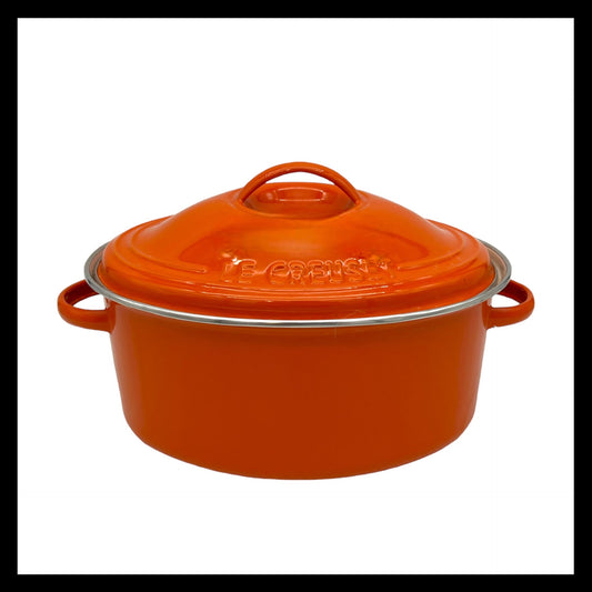 Le Creuset Stainless Steel Casserole Pot, Enamel Stock Pot, Le Creuset Pan (B72)
