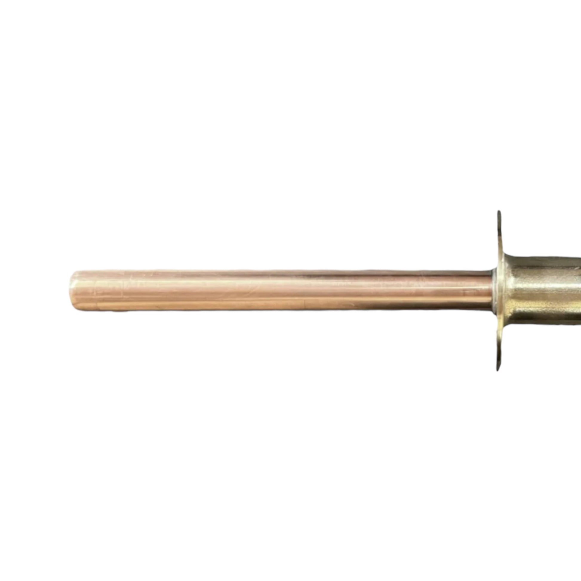 Copper and brass wall mounted kitchen or bathroom tap with 15mm tail ends sold by All Things French Store