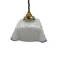 French vintage milk glass pendant light with new wiring and fittings sold by All Things French Store