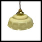 French Vintage Glass Pendant Ceiling Lampshade, Period Ceiling Light (A3)