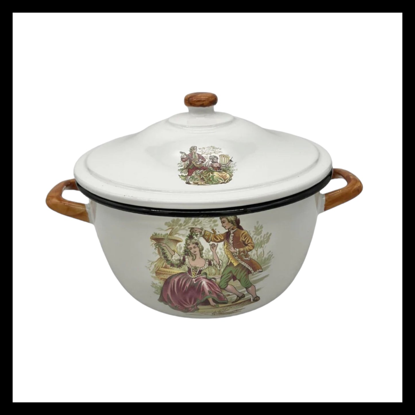 image French enamel farmhouse kitchen casserole dish stockpot sold by All Things French Store