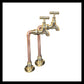 image pair of copper and brass bathroom or sink taps sols by All Things French Store