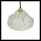 image vintage French glass ceiling pendant light sold by All Things French Store