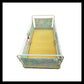 Vintage 1960s Childs Camping Bed, French Suitcase Style Foldaway Bed Cot
