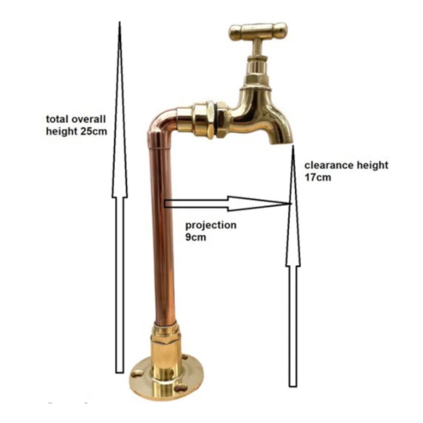 Copper and brass kitchen or bathroom taps sold by All Things French Store