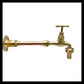 image copper and brass wall mounted bathroom or kitchen tap