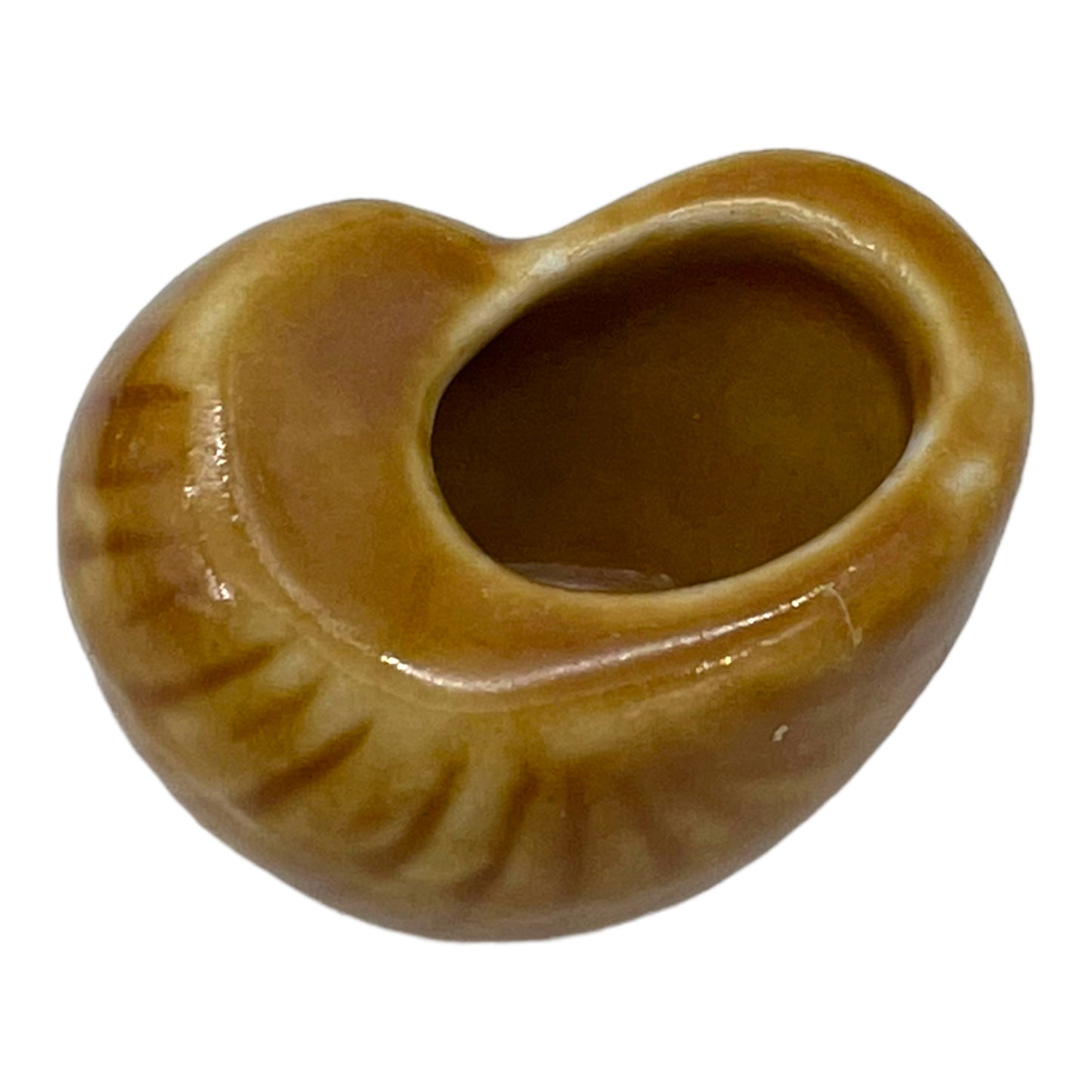 inside image of a single French glazed ceramic snail pots  a white background sold by All Things French Store