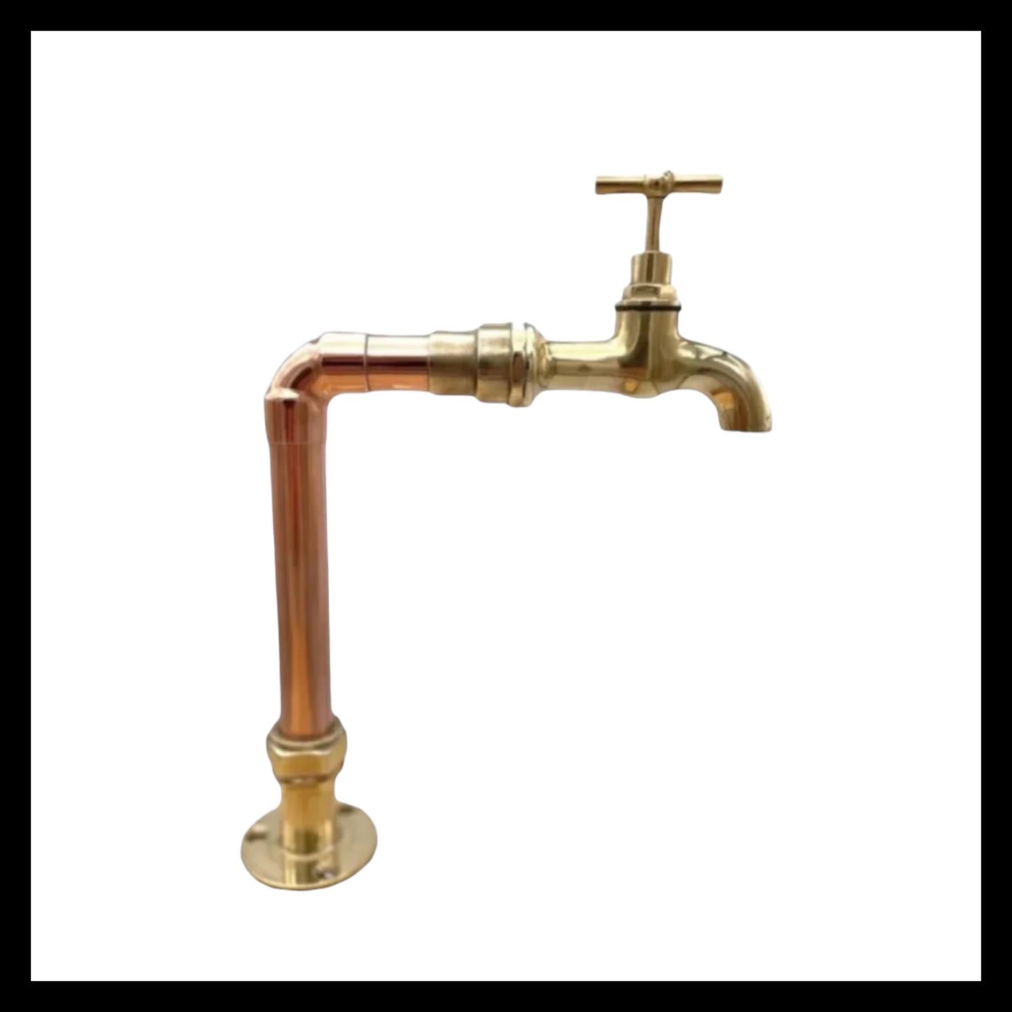 image copper and brass rustic industrial style copper and brass tap