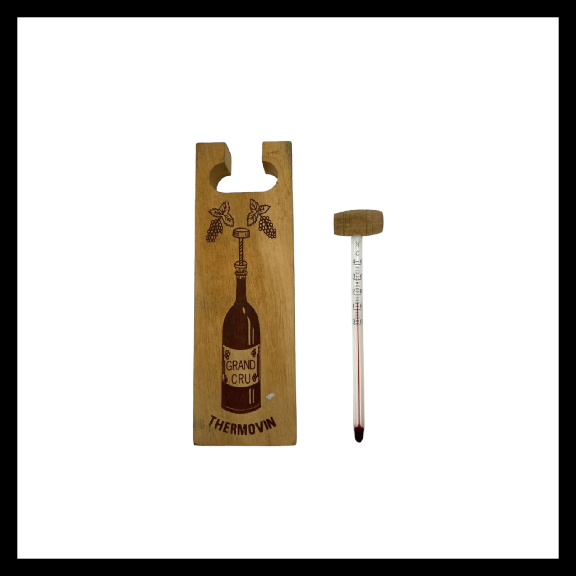 French vintage style wine thermometer sold by All Things French Store